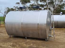 STAINLESS STEEL TANK, MILK VAT 8000lt - picture0' - Click to enlarge