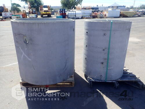 2 X CONCRETE LINERS