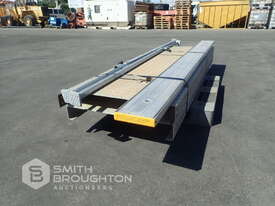 PALLET COMPRISING OF 2 X2.4M ALUMINIUM CHECKER PLATE WAL WAYS & 1 X 3M ALUMINIUM PLANK (UNUSED) - picture0' - Click to enlarge