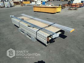 PALLET COMPRISING OF 2 X2.4M ALUMINIUM CHECKER PLATE WAL WAYS & 1 X 3M ALUMINIUM PLANK (UNUSED) - picture2' - Click to enlarge