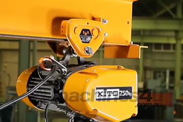 250kg KITO EQ Series Electric Chain Hoist | Dual Speed, Lightweight & High-Performance Lifting