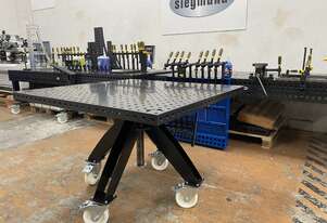 Rotating table height adjustable portable incl. Basic work top 1200x1200x50