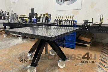 Rotating table height adjustable portable incl. Basic work top 1200x1200x50