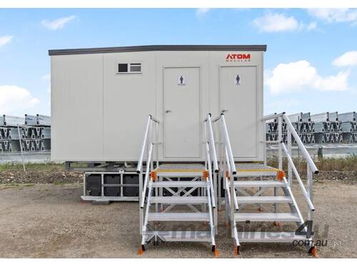 2024 ATOM Modular 4.8x3m Male/Female Portable Toilet Block Building * BUILT TO LAST *