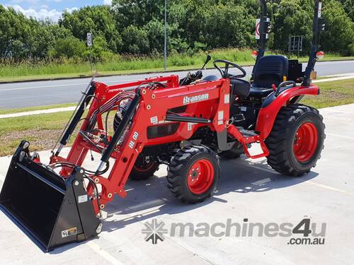 Tractor, Loader & Slasher Package: 25HP Branson, HST trans, 4 in 1 loader and new Kanga 4ft!