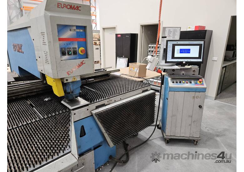 Used 2003 euromac Euromac ZX1250 30 Turret Single Punch Press Turret ...