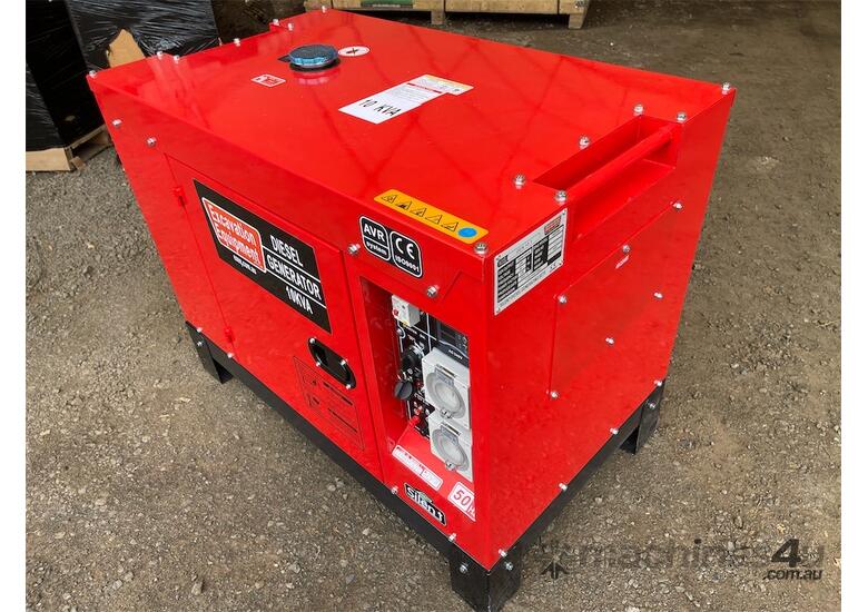 caption EXEQ 10KVA Silenced Diesel Generator