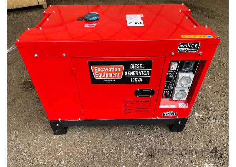 caption EXEQ 10KVA Silenced Diesel Generator