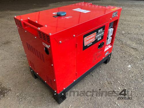 caption EXEQ 10KVA Silenced Diesel Generator