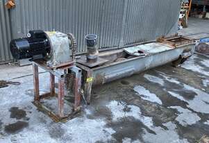 3m x 300mm helical steel auger screw feeder conveyor feeder elevator 4kW Motor