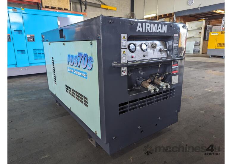 70 CFM 110PSI AIRMAN JAPAN COMPRESSOR , VERY GOOD CONDITION , SERVICED AND TESTED 