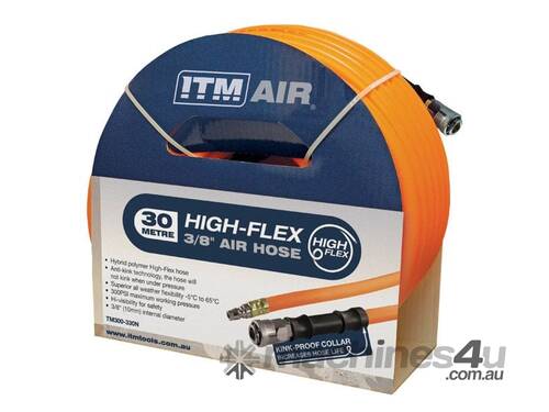 caption 10mm x 30m Hybrid Polymer Air Hose with Nitto Fittings TM300-330N by ITM