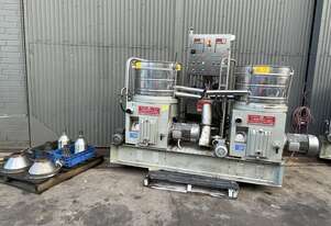 RAPANELLI RAMEF 2750 COMPS disk centrifuge Purifier Separator skid Olive Oil Auto Discharge