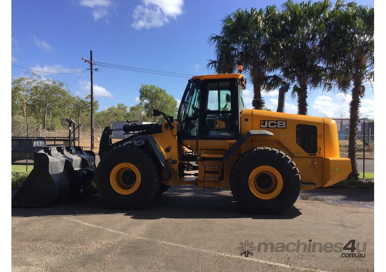 caption JCB 455ZX Wheel Loader + GP Bucket & Warranty!