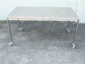 Stainless Steel Mobile Table. - picture0' - Click to enlarge