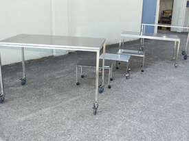 Stainless Steel Mobile Table. - picture2' - Click to enlarge