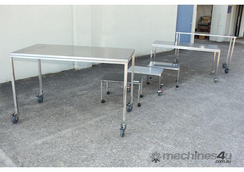 Stainless Steel Mobile Table.