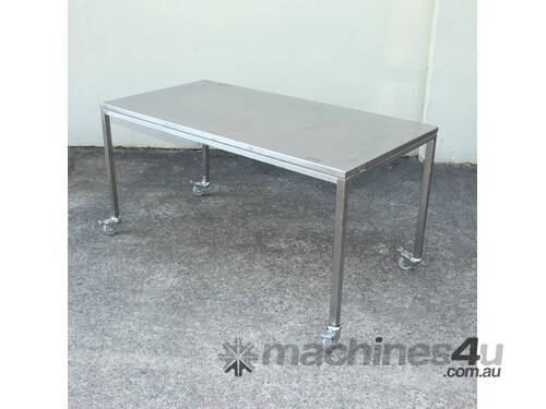 Stainless Steel Mobile Table.
