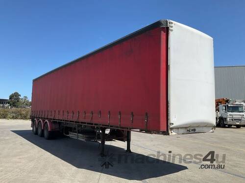 2002 Maxitrans ST3 Tri Axle Flat Top Curtainside B Trailer