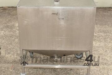 Stainless Steel Mobile Hopper Bin
