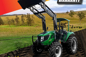 AgKing - 90HP Tractor ROPS 4WD AK904R with FEL & 4in1 Bucket