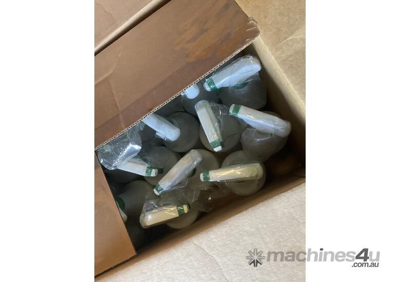 caption Pallet of Assorted Hook Straps and Spray Bottles