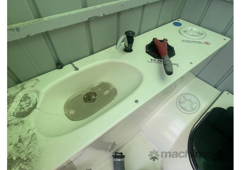 caption 1995 Chem-loo Trailer Mounted Portable Toilet