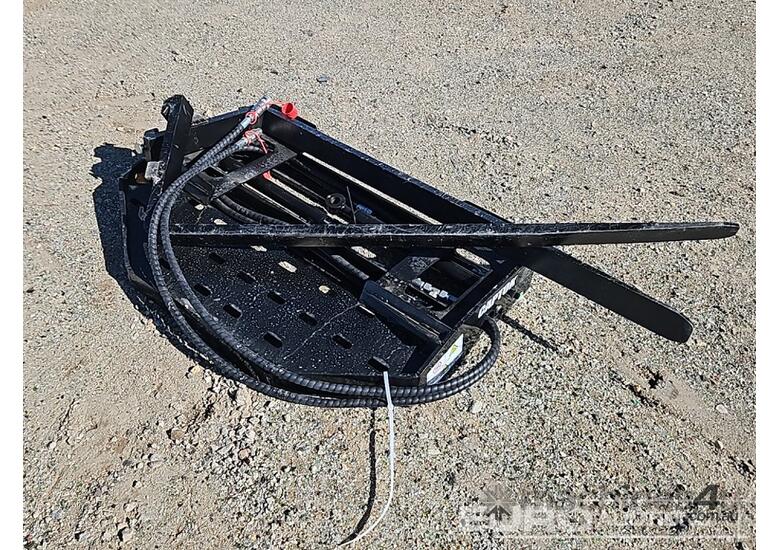 caption Unused Captok Side Shift Forks To Suit Skidsteer Loader