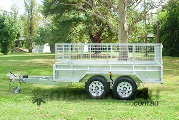 12x6 Tandem Axle Galvanised Box Trailer 3500kg ATM (Price shown Without Cage)