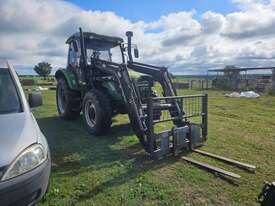 AGRISON SH1004 TRACTOR FRONT END LOADER WITH FORKS & 4IN1 BUCKET-100HP, 337HRS - picture0' - Click to enlarge