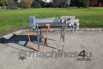 Stainless Steel Motorised Belt Conveyor - 1.3m long