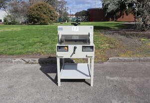 Manual Spindle Clamping Paper Cutter Power Guillotine - 475 mm - Ideal 4810-95