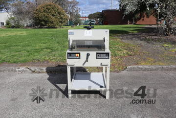 Manual Spindle Clamping Paper Cutter Power Guillotine - 475 mm - Ideal 4810-95