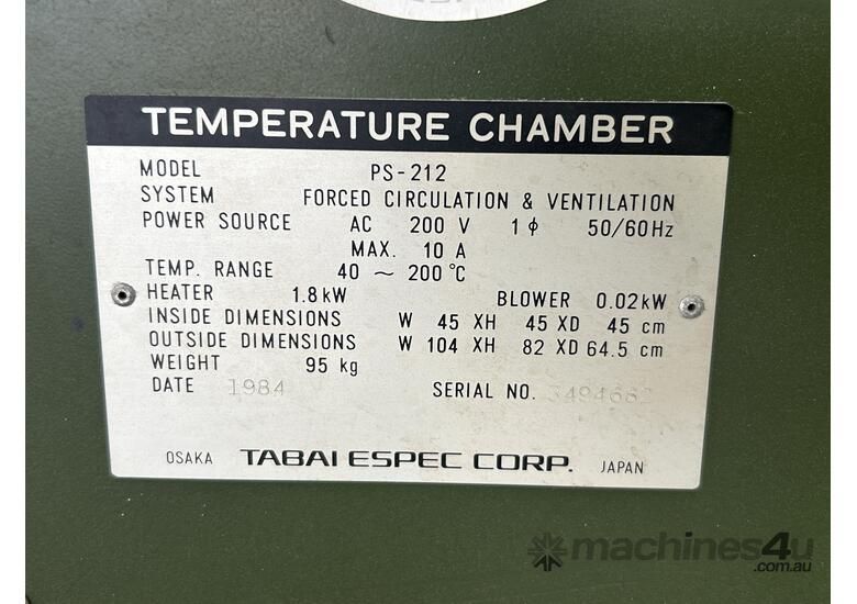 1984 Tabai PS-212 Temperature Chamber