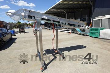 Flat Belt Conveyor, 460mm W x 3200mm L x 2000mm H