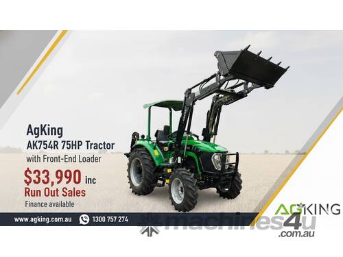 AgKing -75HP AK754R Rops Tractor Package Deals