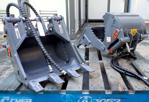New 1-3 ton (30mm or 25mm pin) Attach2 Hydraulic 4-in-1 Excavator Bucket