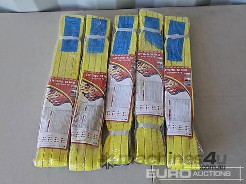 Unused 3 Ton x 2m Webbing Slings  (5 of) 
