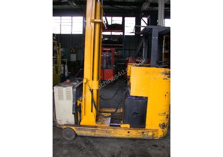 caption Toyota 1.8 Ton Electric Forklift Reach Truck