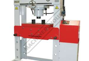 HPM-300T Industrial Motorised Hydraulic Press with Movable Cylinder - 300 Tonne Welded Steel Frame C