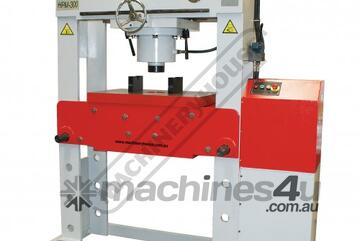 Industrial Motorised Hydraulic Press with Movable Cylinder - 300 Tonne HPM-300T Welded Steel Frame C