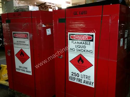 Flammable storage cabinets