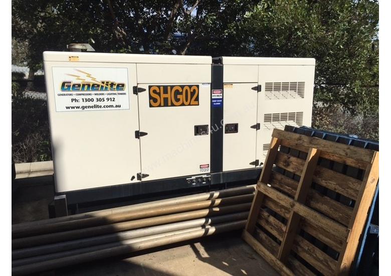 caption Genelite 130 KVA Generator - Very Low Hours