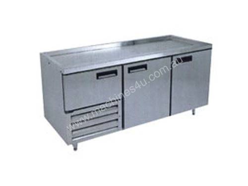 Anvil UBS1800 Stainless Steel Under Bench Fridge with 2 1/2 Solid Doors