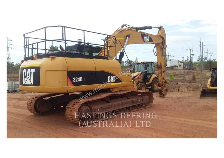 caption CATERPILLAR 324DL Track Excavators