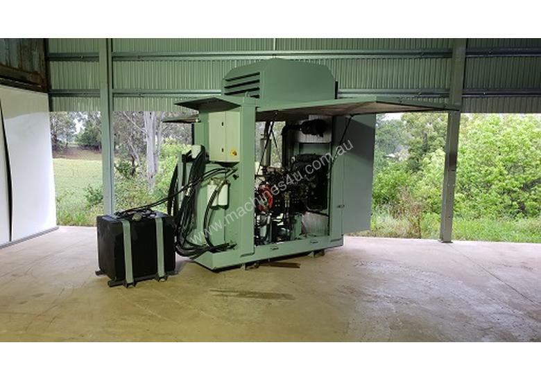 caption 60 HP 2011 Silenced Isuzu 4 Cyclinder Turbo Diesel Kawasaki Hydraulic Power Pack Stainless Fuel Tank