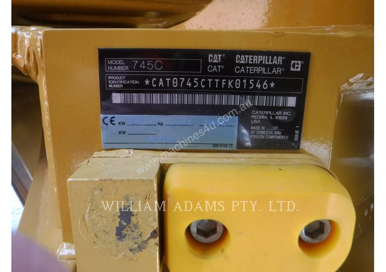 caption CATERPILLAR 745C Track Excavators