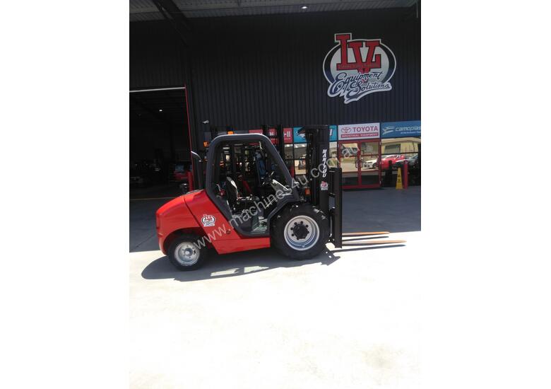 caption *RENTAL* 2.5T - 30T ROUGH TERRAIN FORKLIFT PER DAY