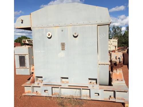 1700 kw 2250 hp 12 pole 6600 volt Slip Ring Electric Motor