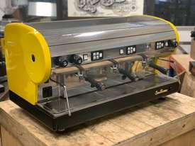 SAN MARINO LISA 3 GROUP YELLOW ESPRESSO COFFEE MACHINE - picture0' - Click to enlarge
